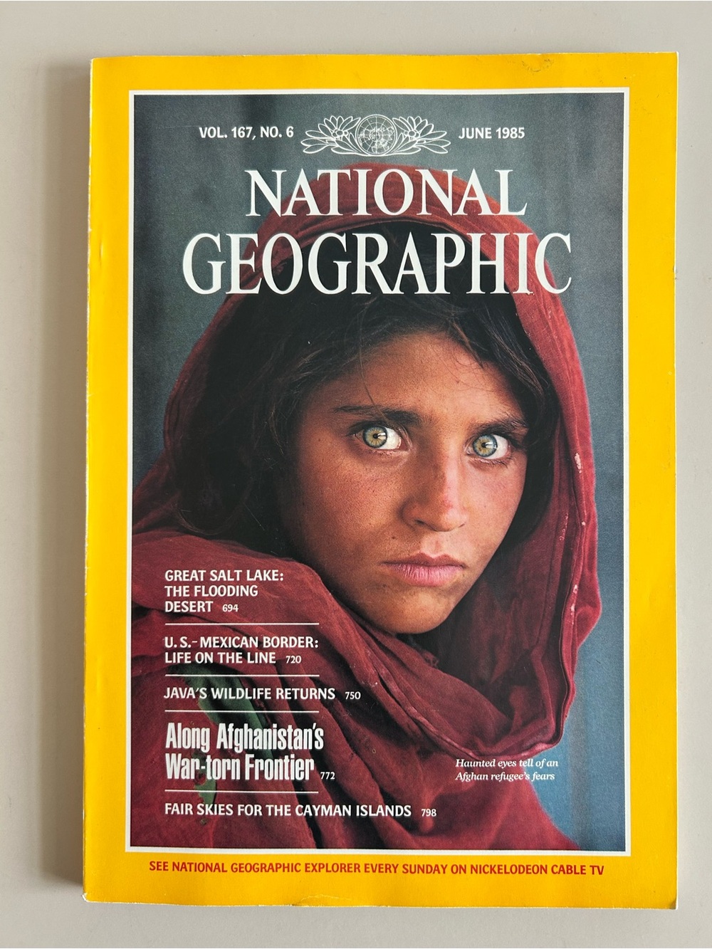 National Geographic Magazine June 1985 Back Issue Afghan Girl Eyes Vol 167 No 6